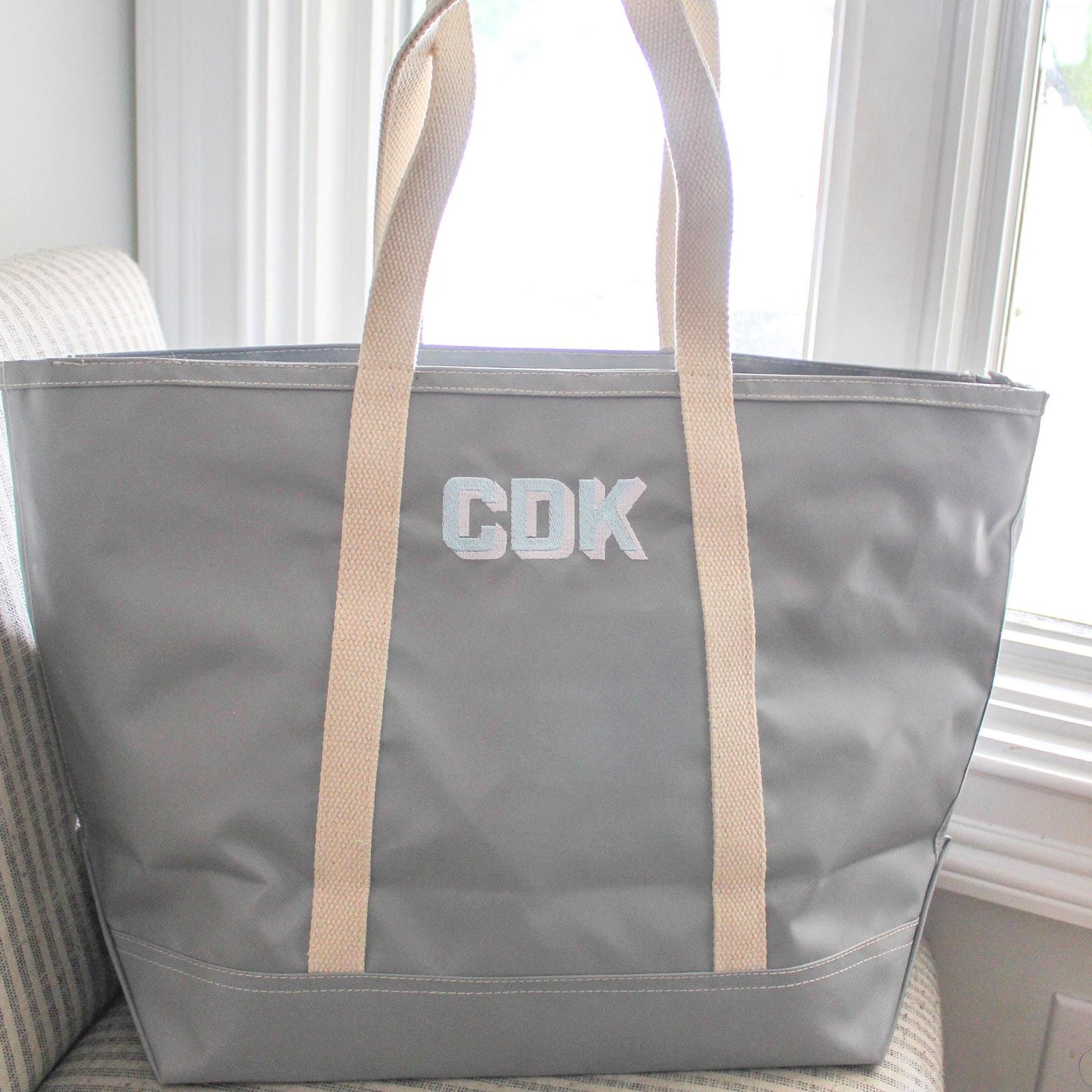 Personalized Vinyl Tote | Beach Sports Bag | Monogrammed Tote | Waterproof Beach Bag| Personalized Gifts | Boat Bag | Christmas Gift