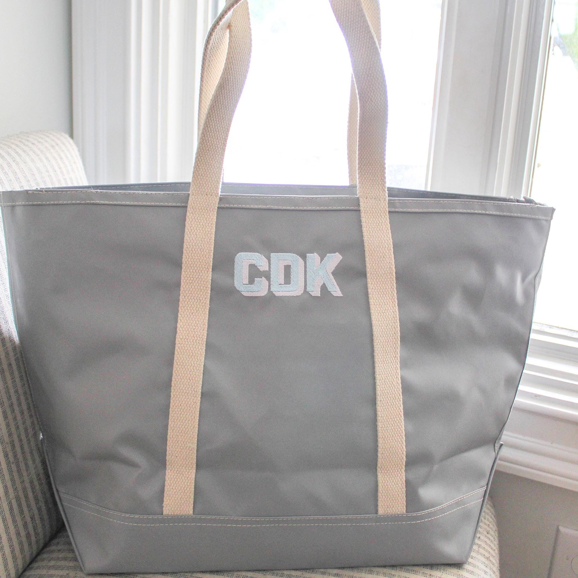 Personalized Vinyl Tote | Beach Sports Bag | Monogrammed Tote | Waterproof Beach Bag| Personalized Gifts | Boat Bag | Christmas Gift
