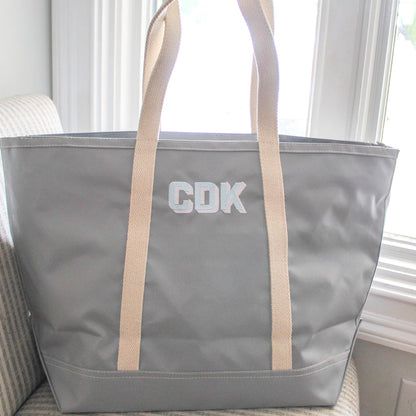 Personalized Vinyl Tote | Beach Sports Bag | Monogrammed Tote | Waterproof Beach Bag| Personalized Gifts | Boat Bag | Christmas Gift