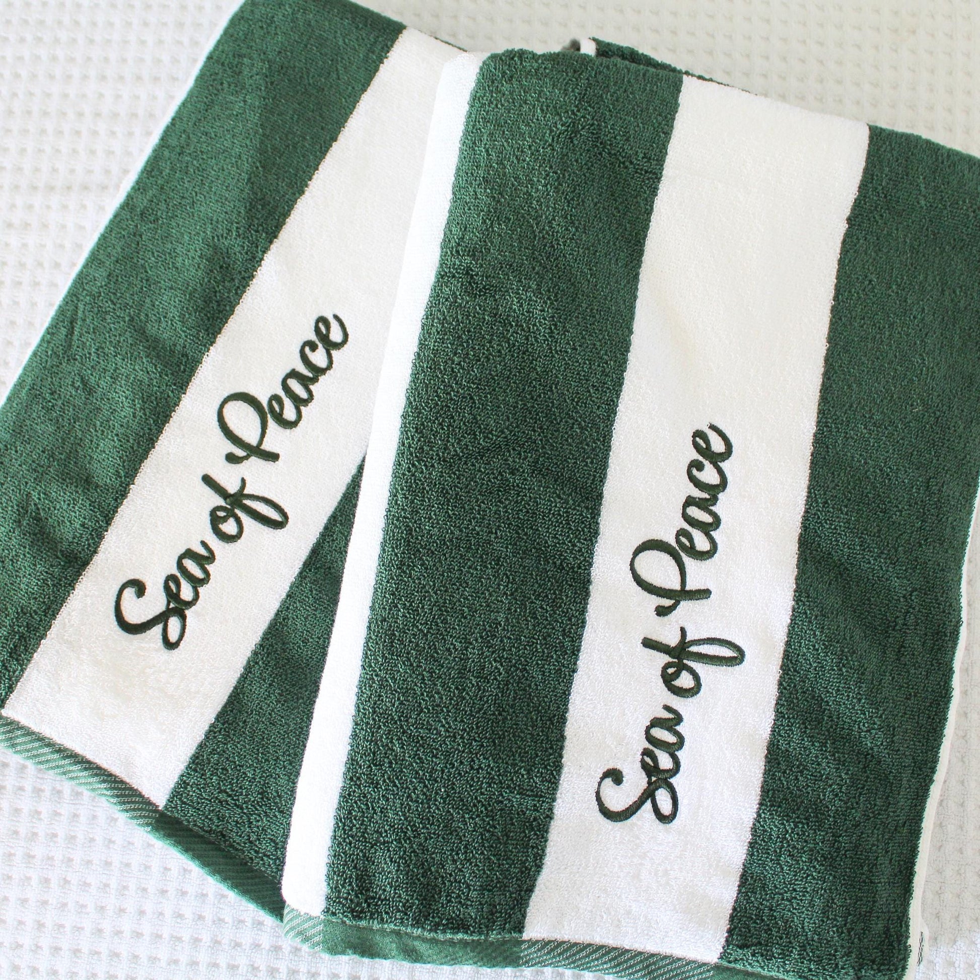 Classic Cabana Stripe Beach Towel, Custom Towel, Personalized Beach Towel, Personalized Gifts, Monogrammed Towel, Bachelorette Gifts