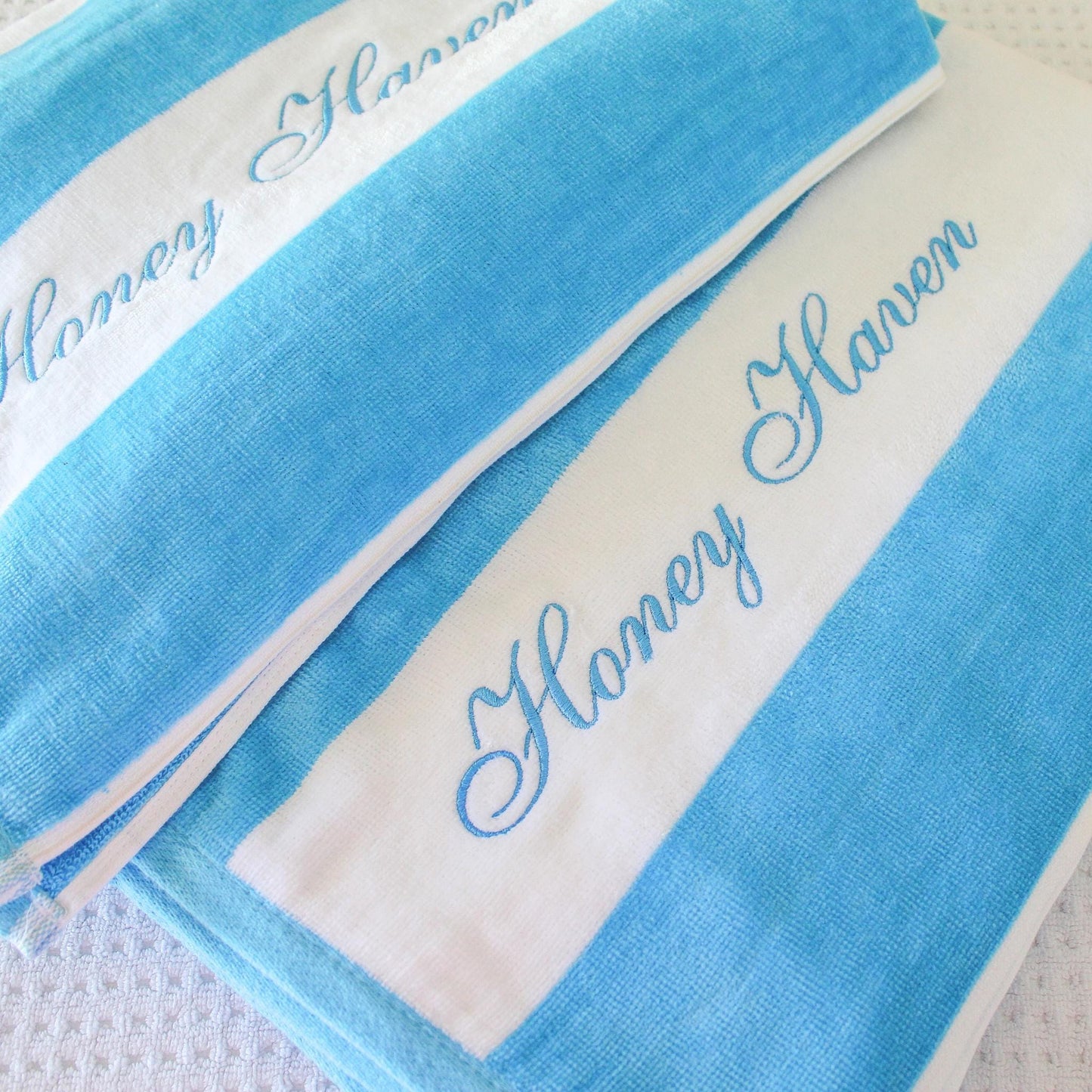 Cabana Striped Beach Towel | Personalized Beach Towel | Monogram Towel | Personalized Gifts | Custom Towel | Bachelorette Gift