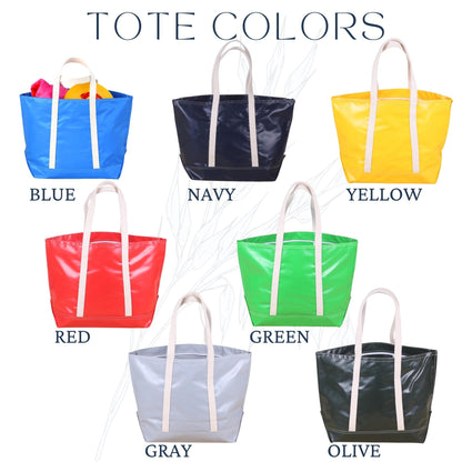 Custom Vinyl Tote Bag: 2 Tote Minimum | Business Branded Gifts | Custom Company, School Logo Tote | Corporate Gifting | Branded Gifts