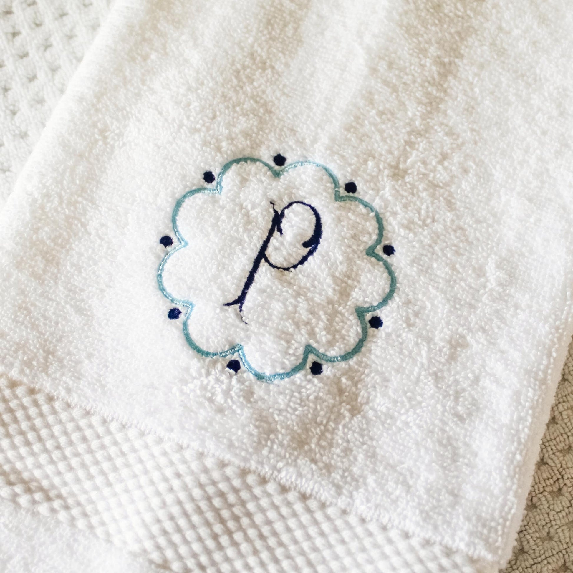 Personalized Hand Towel | Custom Monogrammed Bath Towel | Kitchen Towel | Embroidered Guest Bath Towel | Wedding, Hostess, Housewarming Gift