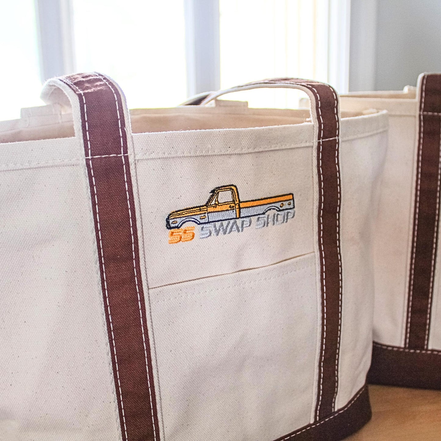 Custom Canvas Boat Tote Bag: 2 Tote Minimum | Business Branded Gifts | Custom Company Logo Canvas Tote | Corporate Gifting | Branded Gifts