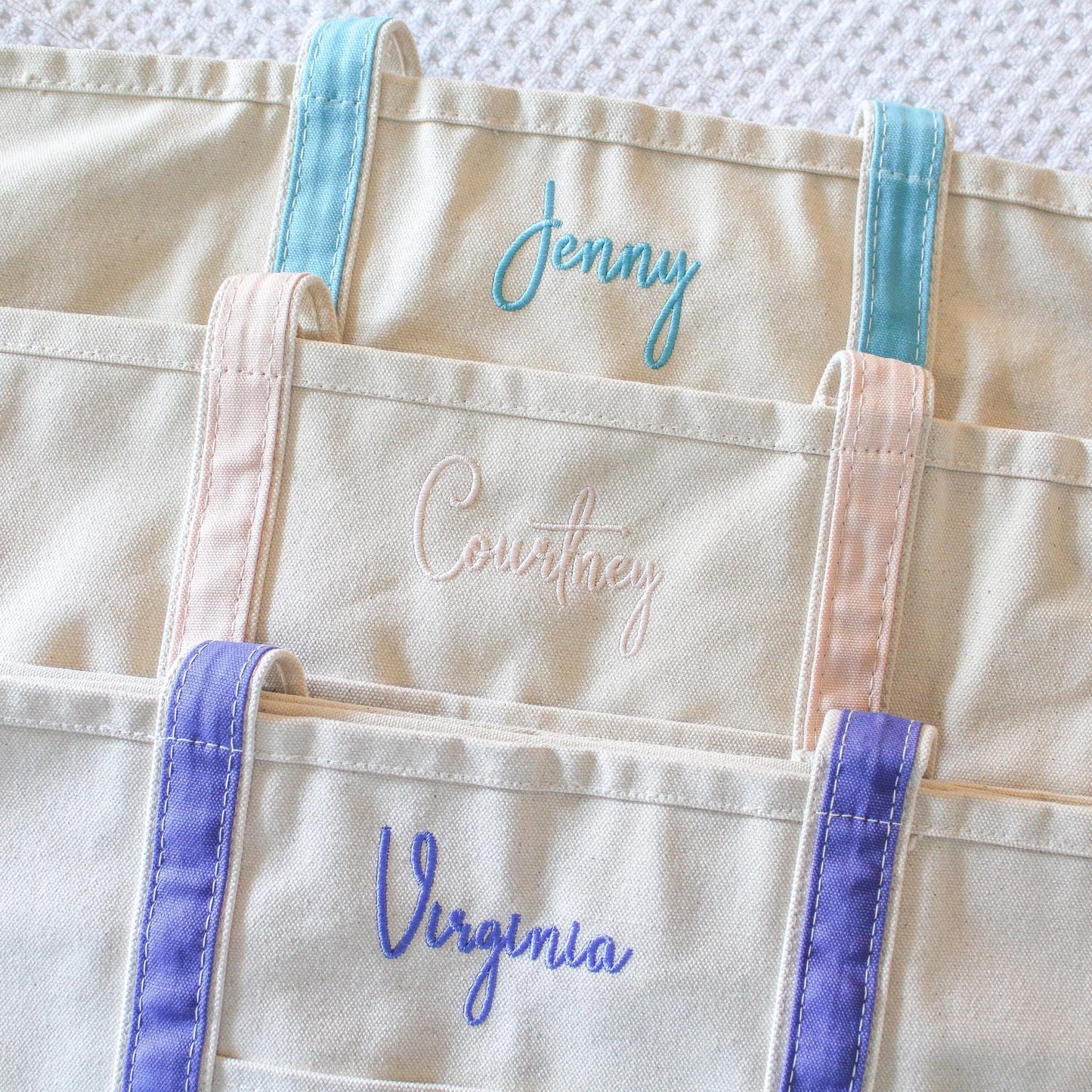 Canvas Boat Tote Bag | Personalized Tote | Monogram Tote | Personalized Gifts | Bachelorette Gifts | Embroidered Travel Bag | Summer Tote