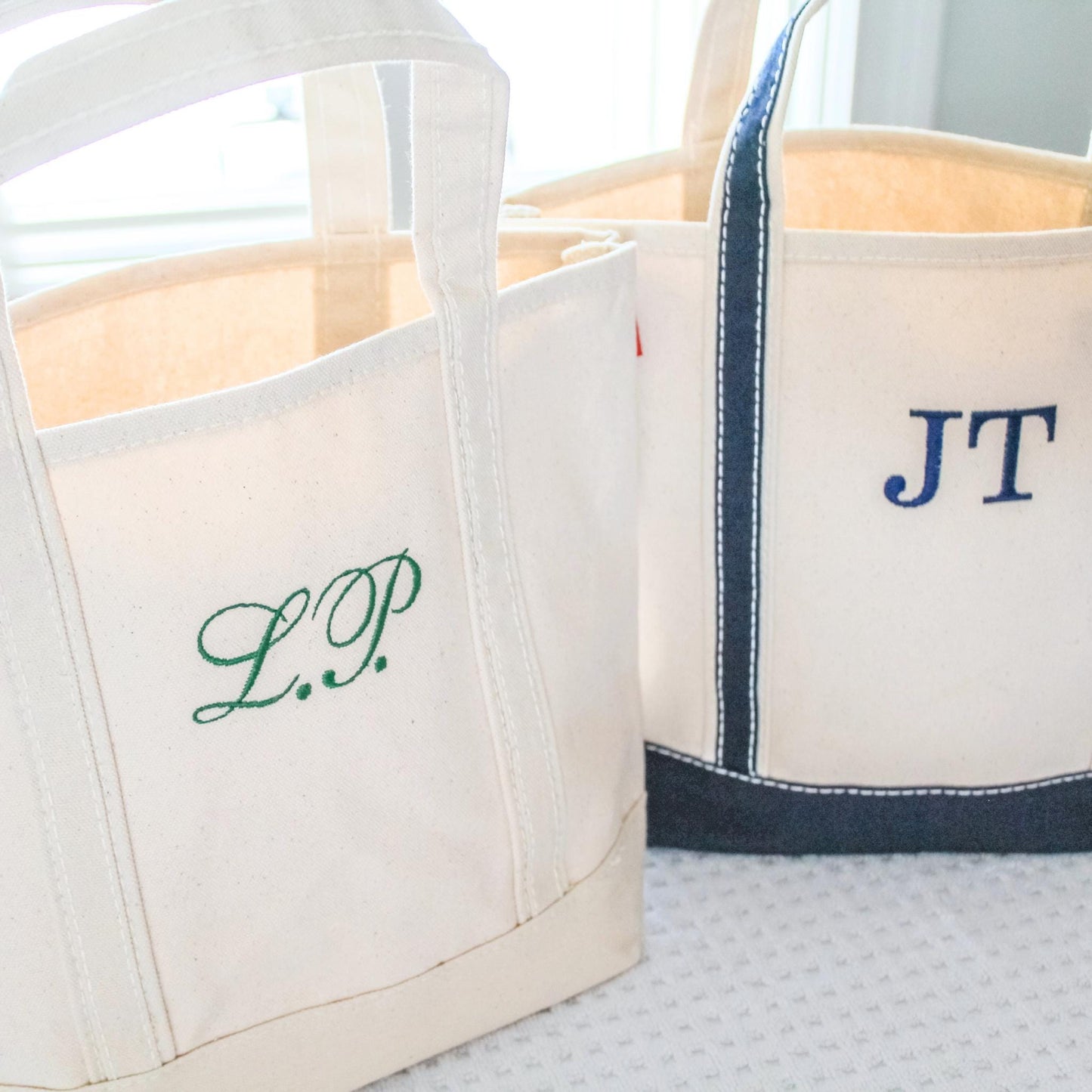 Mini Canvas Boat Tote Bag | Monogrammed Tote | Personalized Classic Canvas Tote | Bachelorette Gifts | Embroidered Tote Bag | Christmas Gift