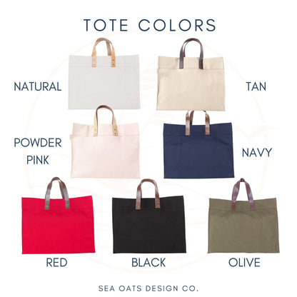 Personalized Canvas Tote Bag | Monogrammed Box Tote | Personalized Work Bag | Personalized Gifts | Embroidered Travel Bag | Custom Logo Tote